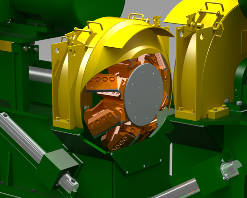 Système d'équarrissage « Vee-Chipper » USNR 2