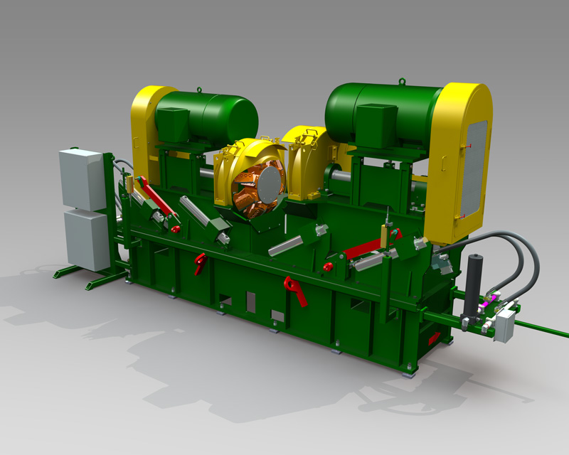 Système d'équarrissage « Vee-Chipper » USNR