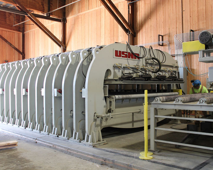 Presse pour bois lamellé croisé USNR 2